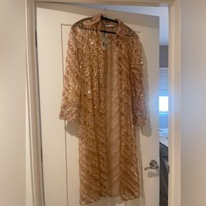 ZARA SEQUENCE Jacket/ Cover Up… sequence champagne 🍾  🥂 color